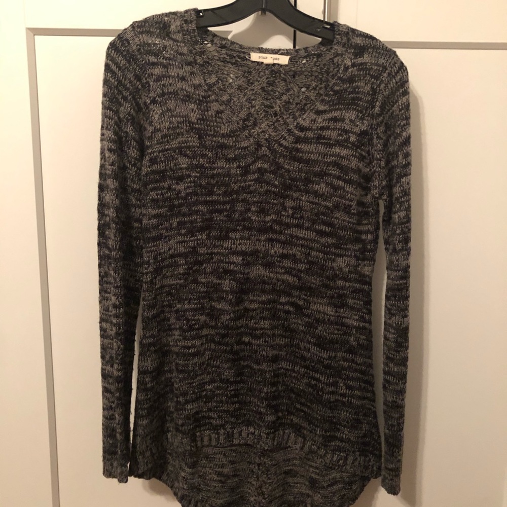 Black knit sweater